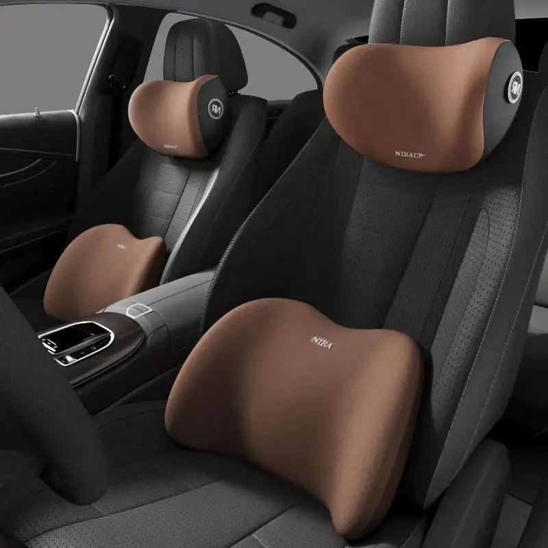 Memory Foam Car Neck Pillow Lumbar Support - Cojín ergonómico de espuma viscoelástica para