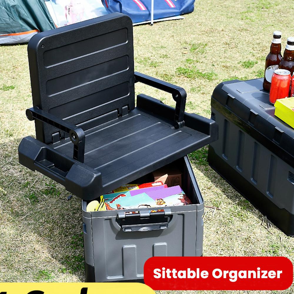 Car Trunk Organizer Foldable Storage Box - Organizador de Maletero de 60L, Caja