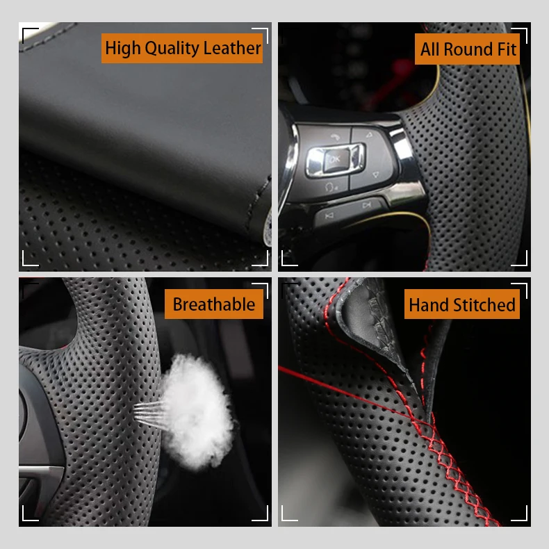 Protector para volante de coch - Car Steering Wheel Cover Anti Slip Breathable reseña y precio