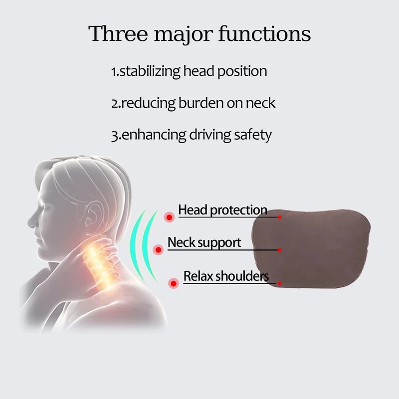 Cojín de espuma viscoelástica  - Memory Foam Car Neck Pillow Lumbar Support reseña y precio