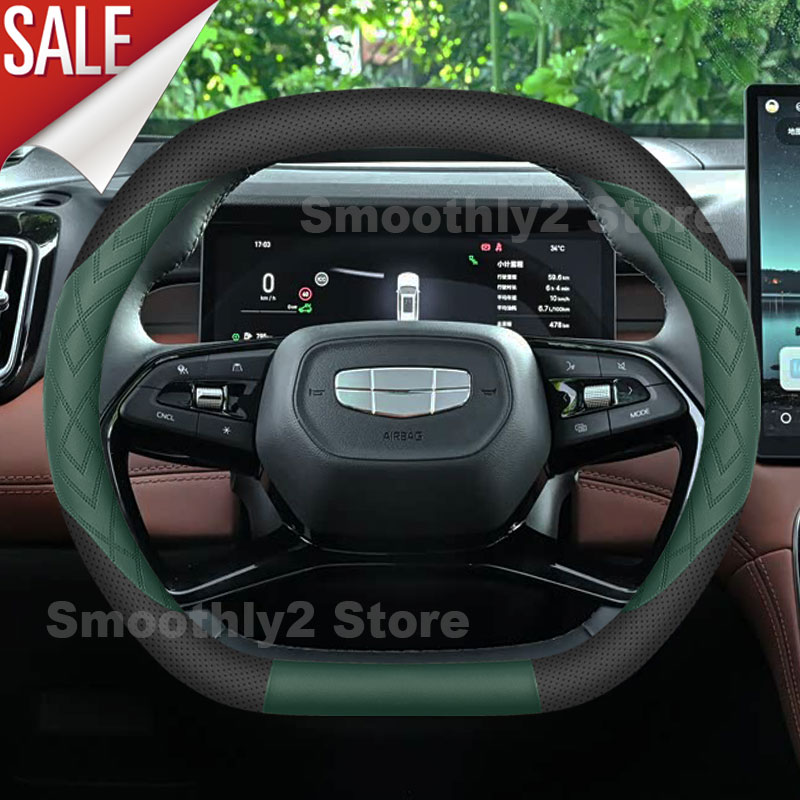 Funda de cuero para volante de - Car Steering Wheel Cover Anti Slip Breathable reseña y precio