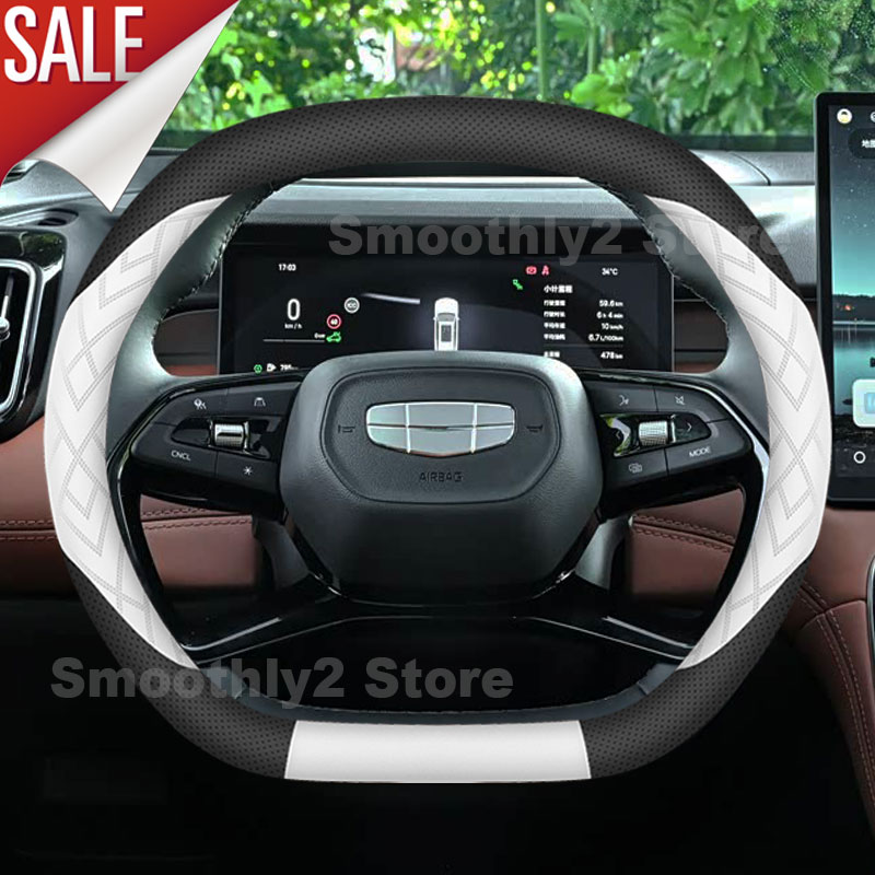 Funda de cuero para volante de - Car Steering Wheel Cover Anti Slip Breathable reseña y precio
