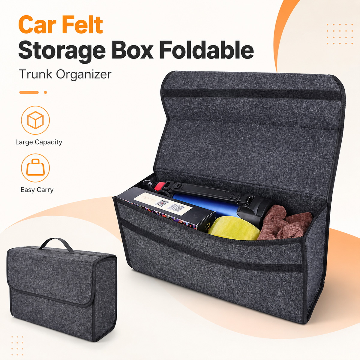 YONGRUN Caja de Almacenamiento - Car Trunk Organizer Foldable Storage Box reseña y precio