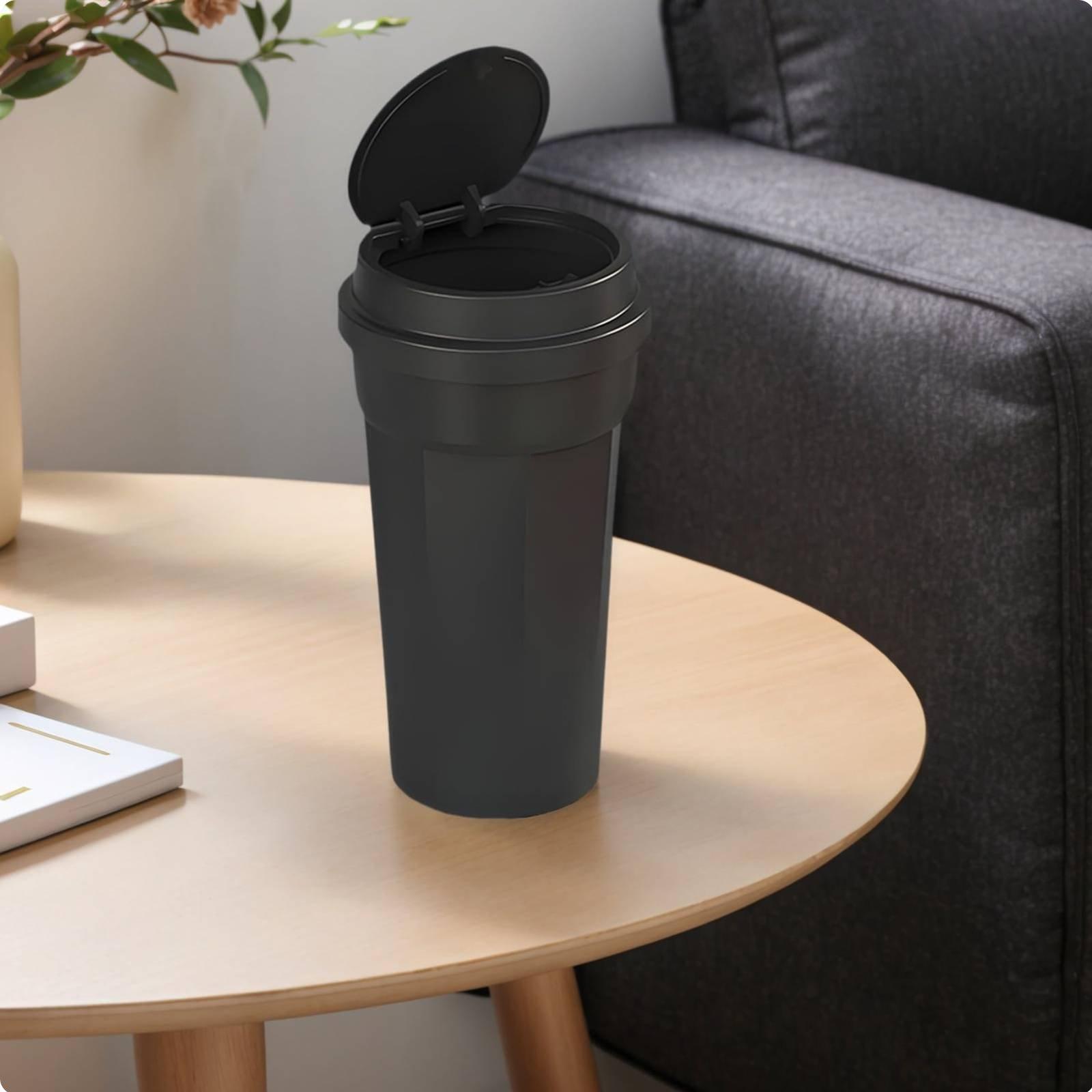 Cubo de basura para coche con  - Waterproof Car Trash Can With Lid reseña y precio