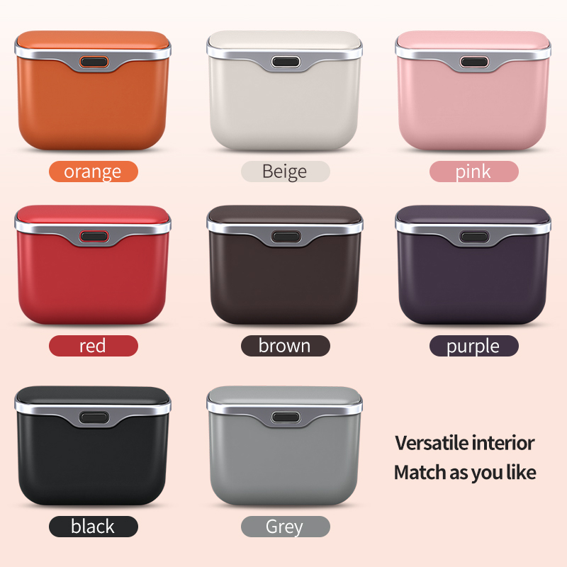 Cubo de basura para coche con  - Waterproof Car Trash Can With Lid reseña y precio