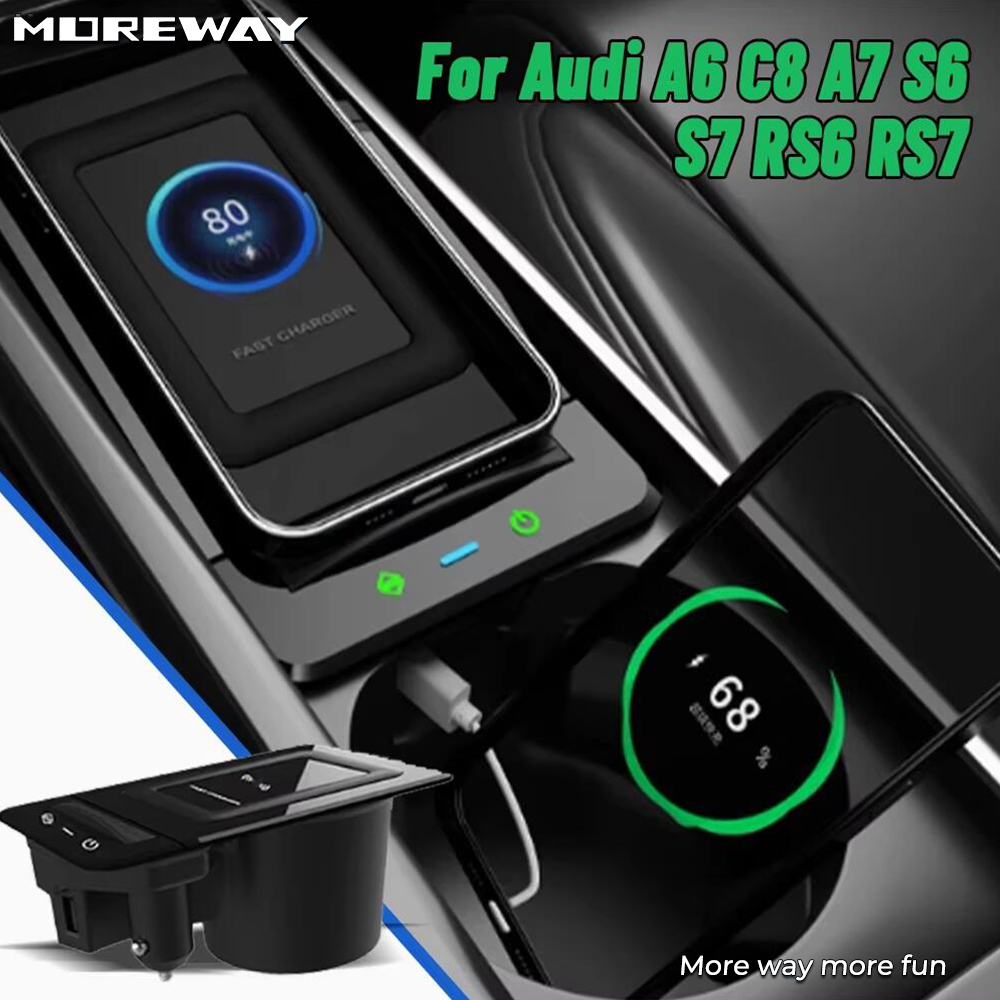 Soporte para teléfono Moreway  - Wireless Car Charger Mount Fast Charging reseña y precio
